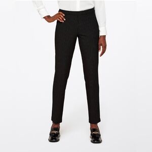 Liverpool Black Pinstripe Straight Leg Pants EUC